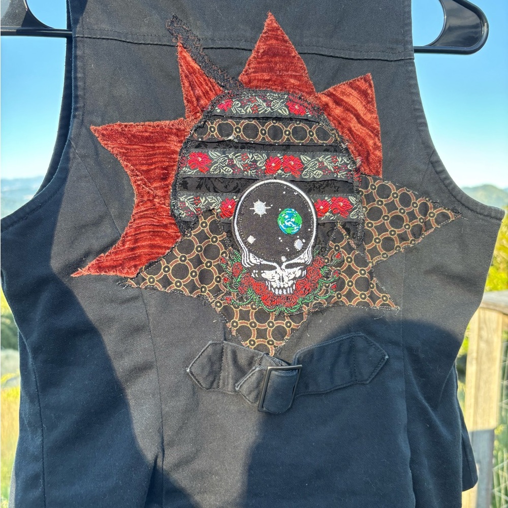 Grateful Dead Black Corset Vest